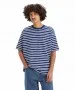 Herren Shirt Skate Graphic Tee von Levis in Breton Stripe Cream And Blue