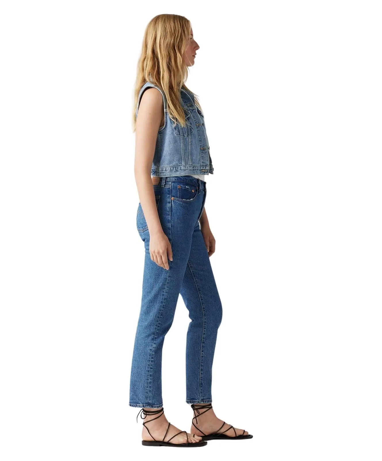 Damen Jeans 501 Crop von Levis in Jazz Pop