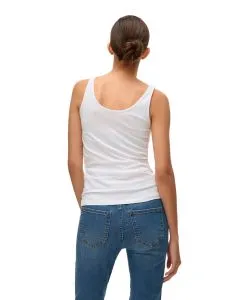 Vero Moda Tank Top mit U-Ausschnitt in Weiß