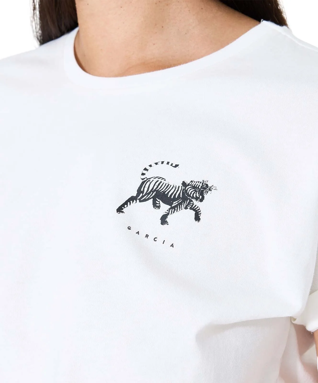 Damen Shirt Z0012 von Garcia in Off White