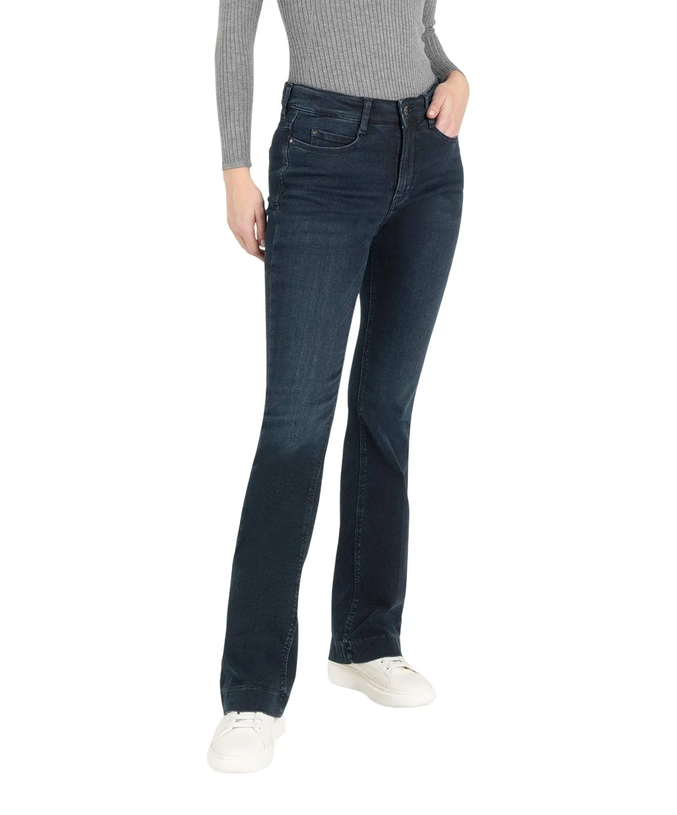 Damen Jeans Dream Boot Authentic von MAC in Midnight Blue Wash