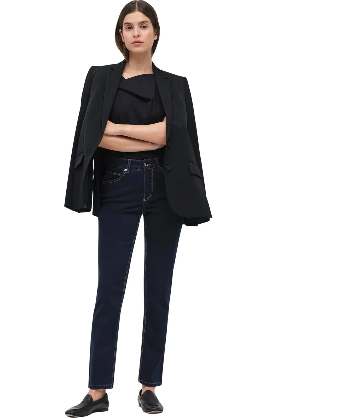 Damen Jeans Melanie von MAC in Dark Rinsewash