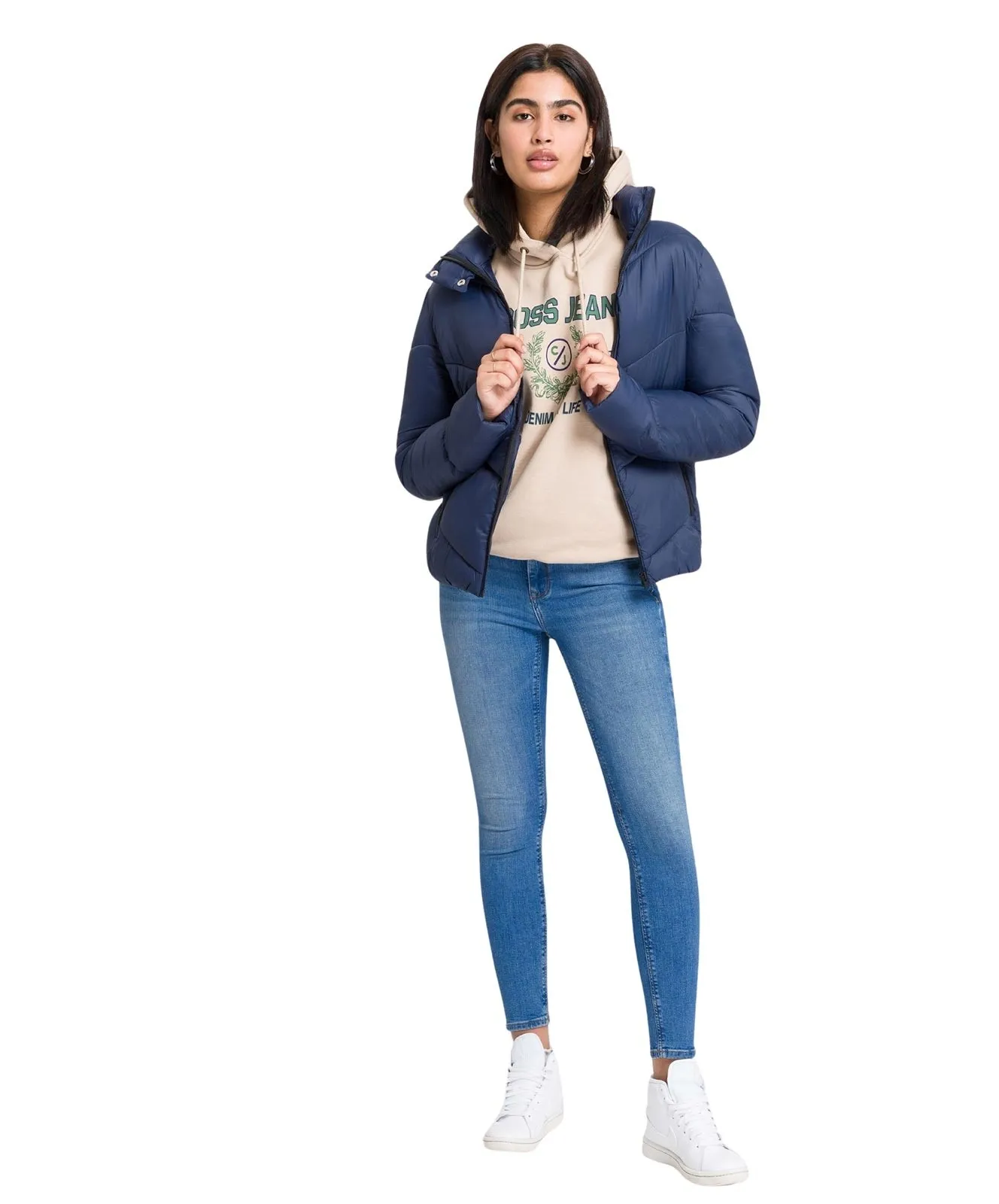 Damen Jeans Giselle von Cross in Dark Mid Blue