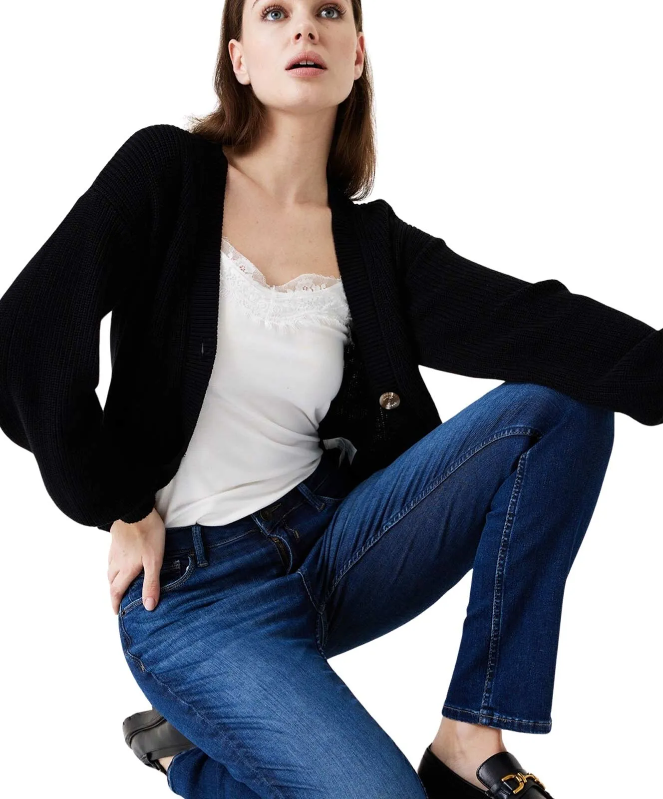 Damen Jeans Celia 248 von Garcia in Dark Used