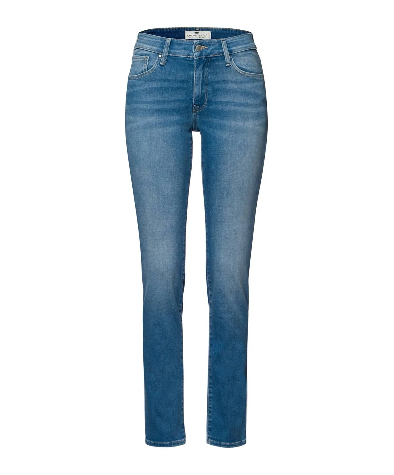 Damen Jeans Anya von Cross in Light Mid Blue