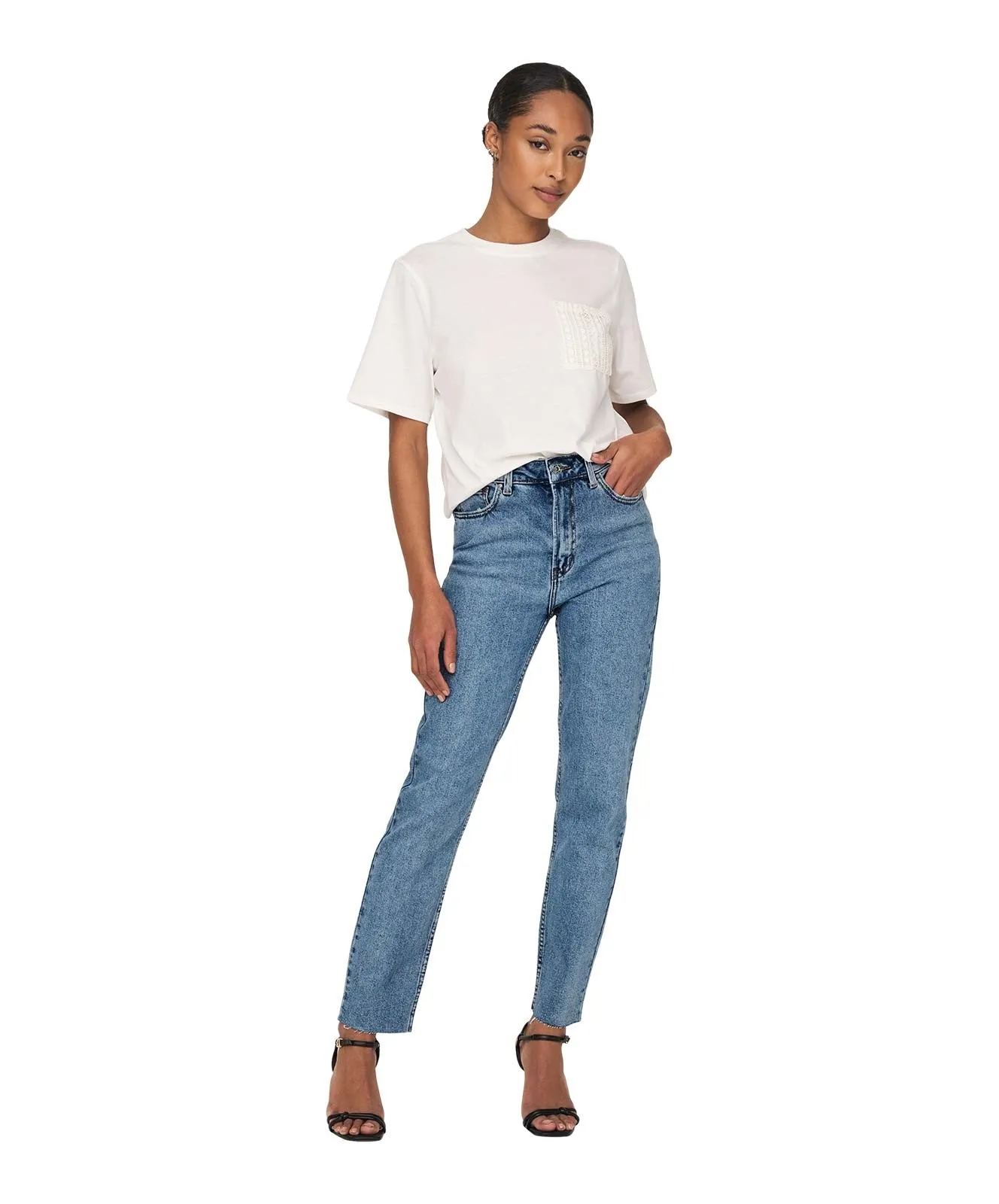 Damen Jeans Emily von Only in Light Blue