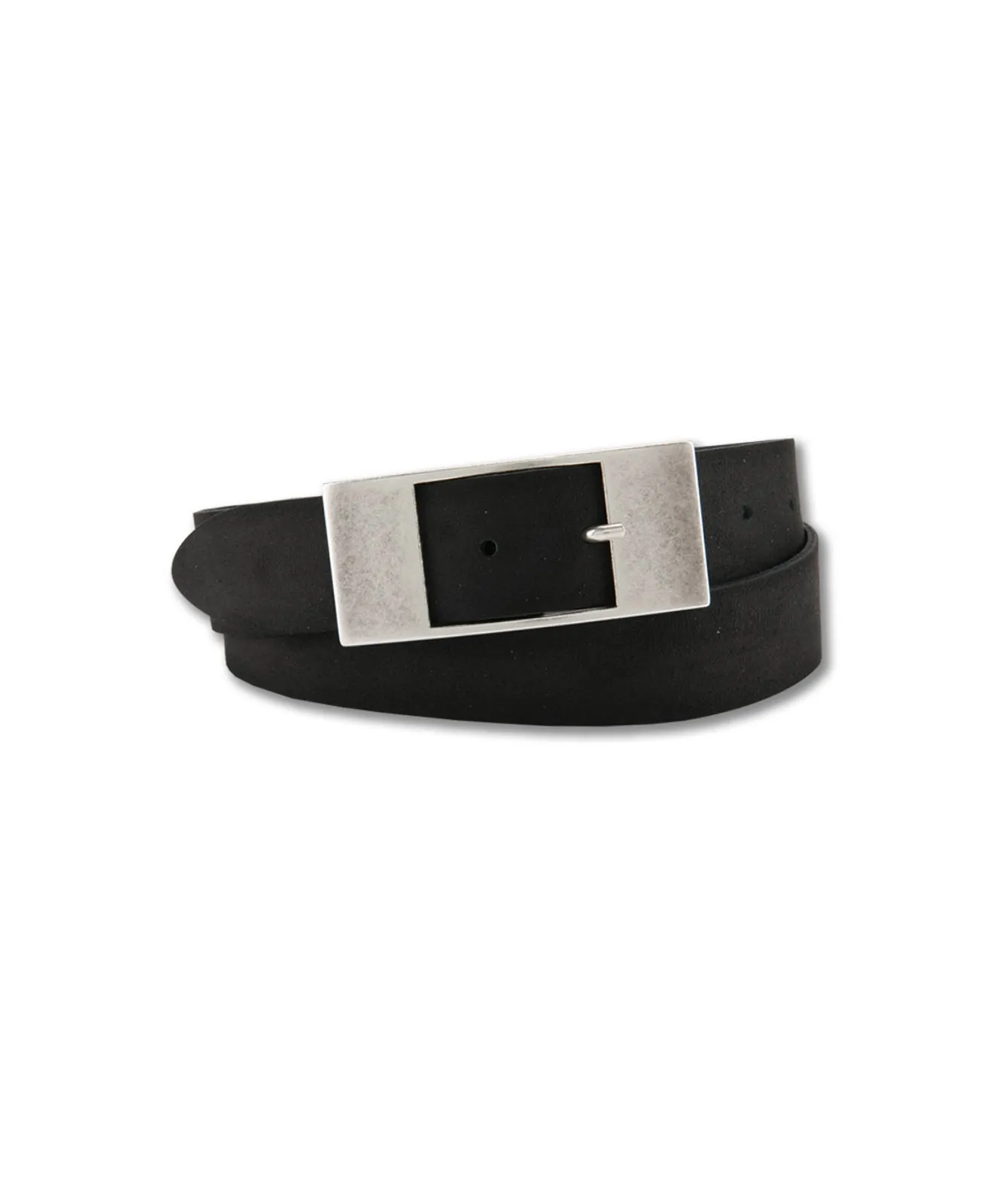 Damen Gürtel 3,5cm Velours Ledergürtel von Bernd Götz in Schwarz