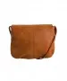 Pieces - Mini Tasche in Cognac aus Glattleder - Hinten