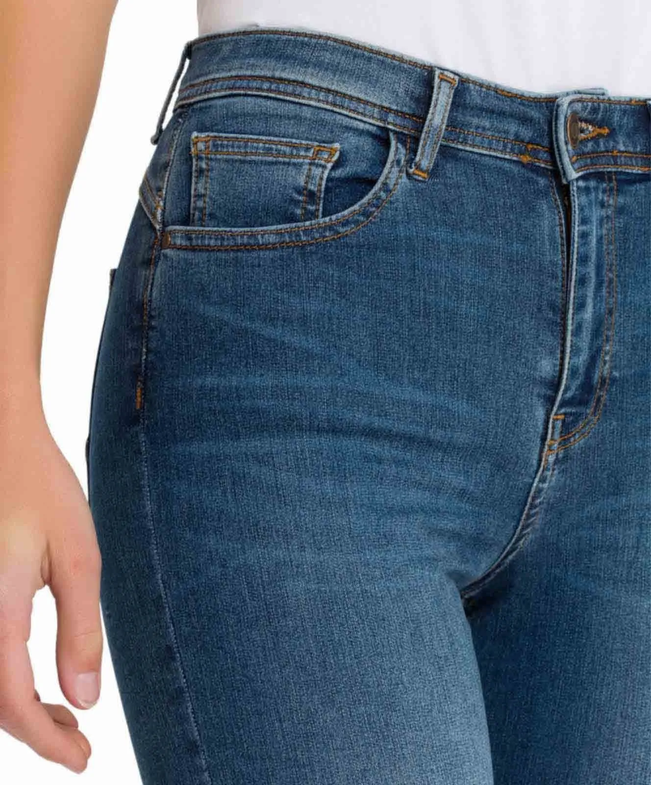 Damen Jeans Judy von Cross in Dark Mid Blue