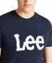 Herren Shirt Wobbly Logo Tee von Lee in Navy Drop