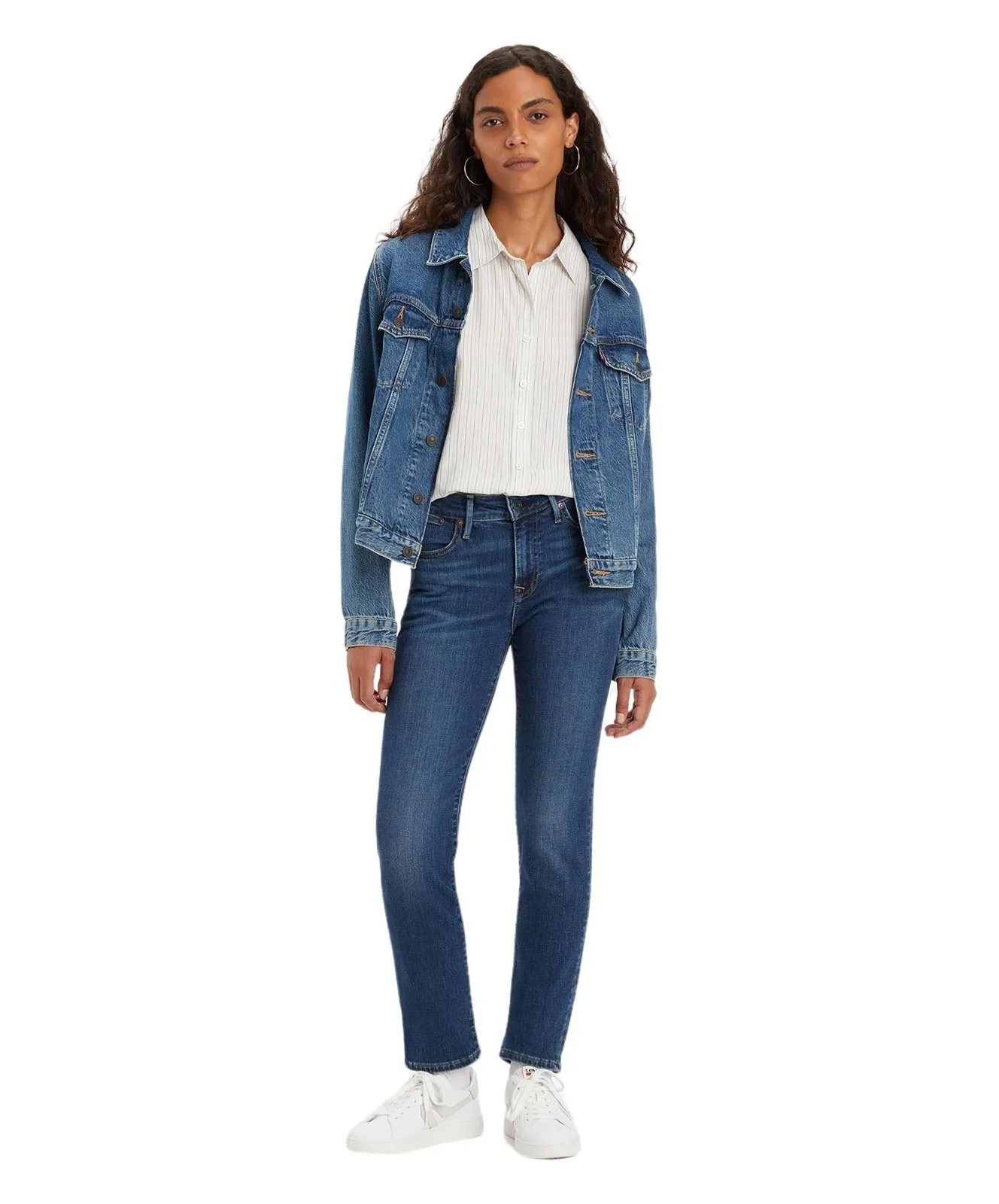 Damen Jeans 712 Slim von Levis in Blue Wave Dark