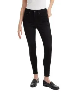 Levis 721 High Rise Skinny Jeans in schwarzer Waschung