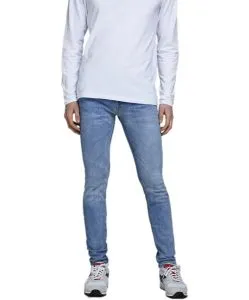 Jack & Jones Skinny Fit Jeans Liam in hellblauer Färbung