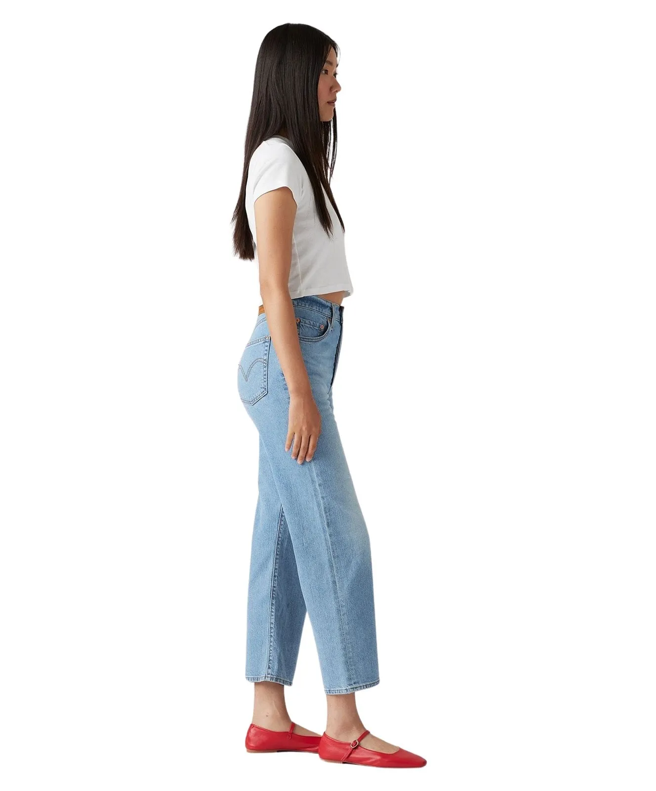 Damen Jeans Ribcage Straight Ankle von Levis in Cool Winner