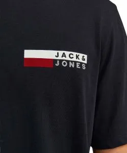 Herren Shirt Corp Logo Tee von Jack & Jones in Black P4 Small Print