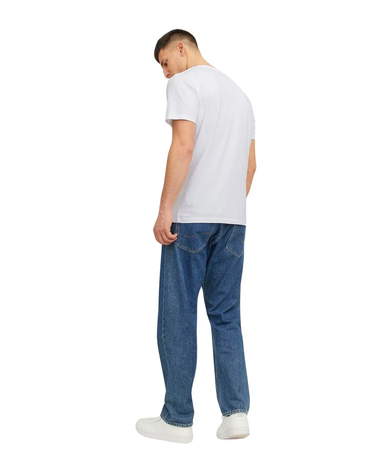 Herren Shirt Corp Logo Tee von Jack & Jones in White