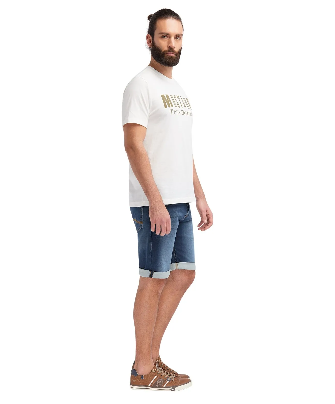 Herren Jeans Chicago Short von Mustang in Super Dark