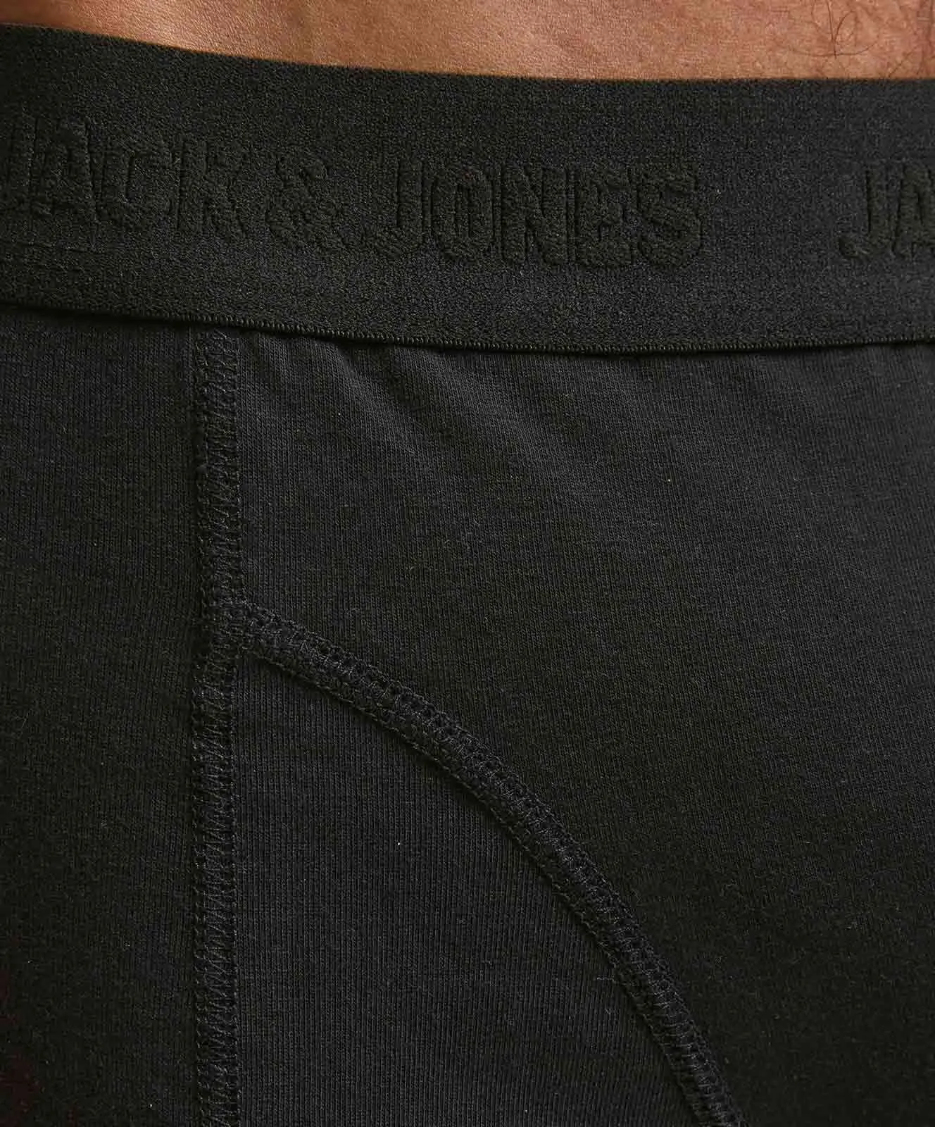 Herren Unterwäsche Waistband Trunks 3 Pack von Jack & Jones in Black Black