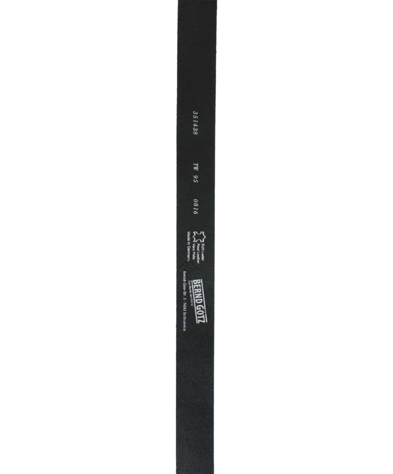 Damen Gürtel 3,5cm Nappaleder Gürtel von Bernd Götz in Schwarz