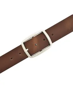 Mustang Gürtel aus Echtleder in Braun mit Vintage-Optik