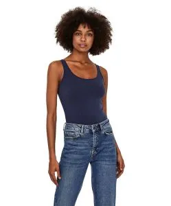 Vero Moda Maxi - Langes Trägershirt aus Jersey in Dunkelblau
