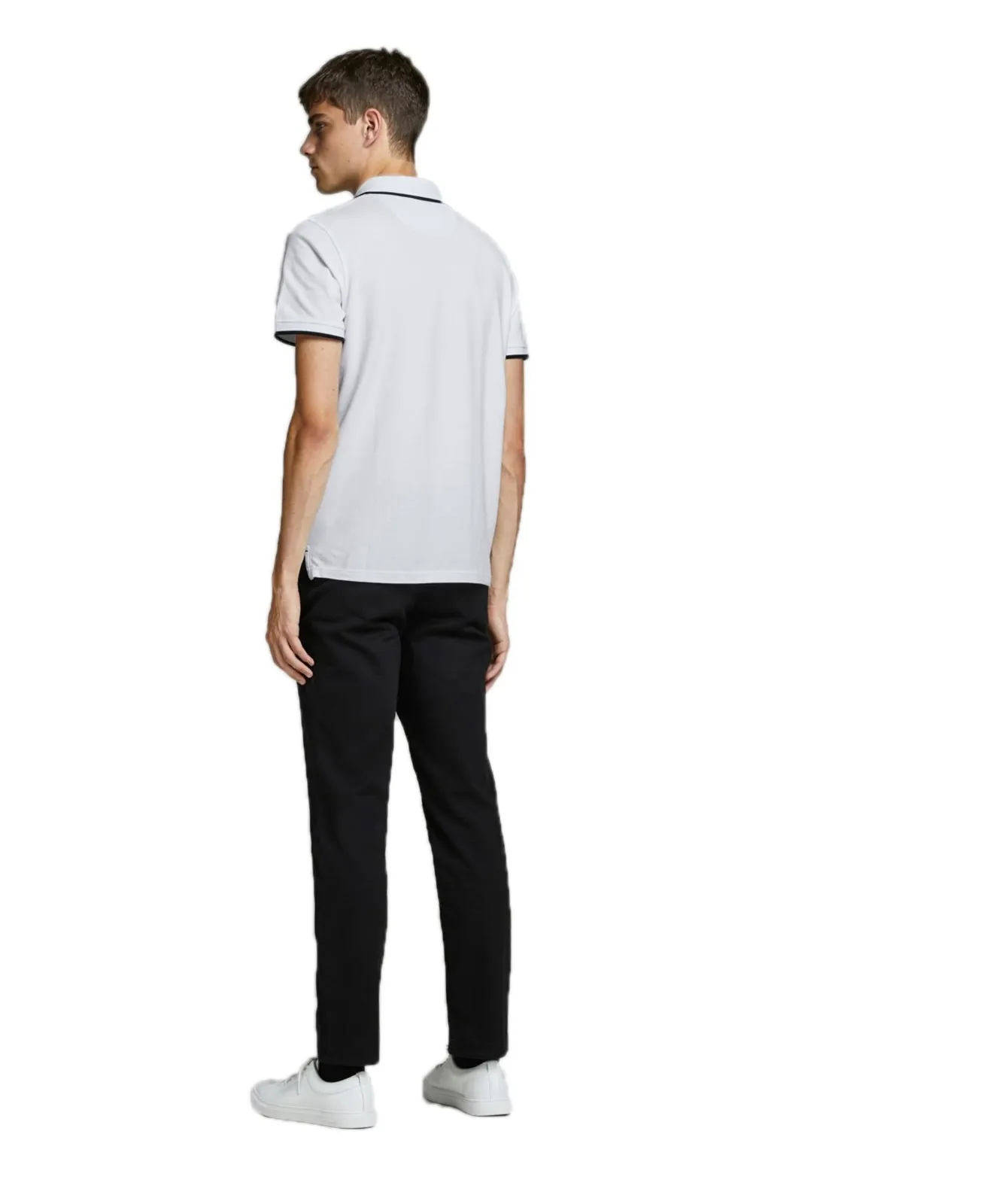 Herren Shirt Epaulos von Jack & Jones in White