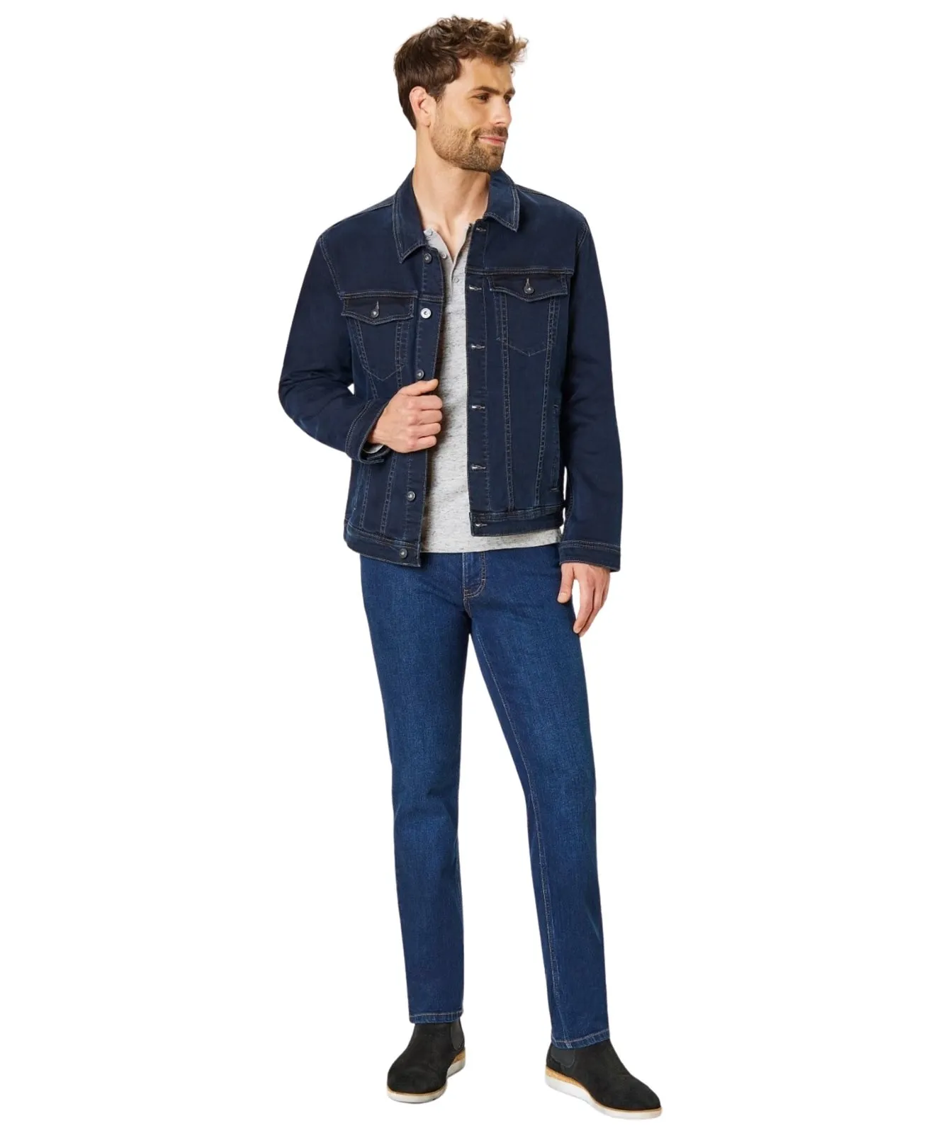 Herren Jeans Ranger Pipe von Paddocks in Dark Stone Used