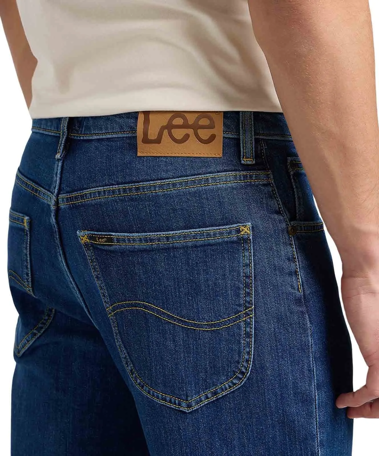 Herren Jeans Brooklyn Straight von Lee in Mid Stonewash