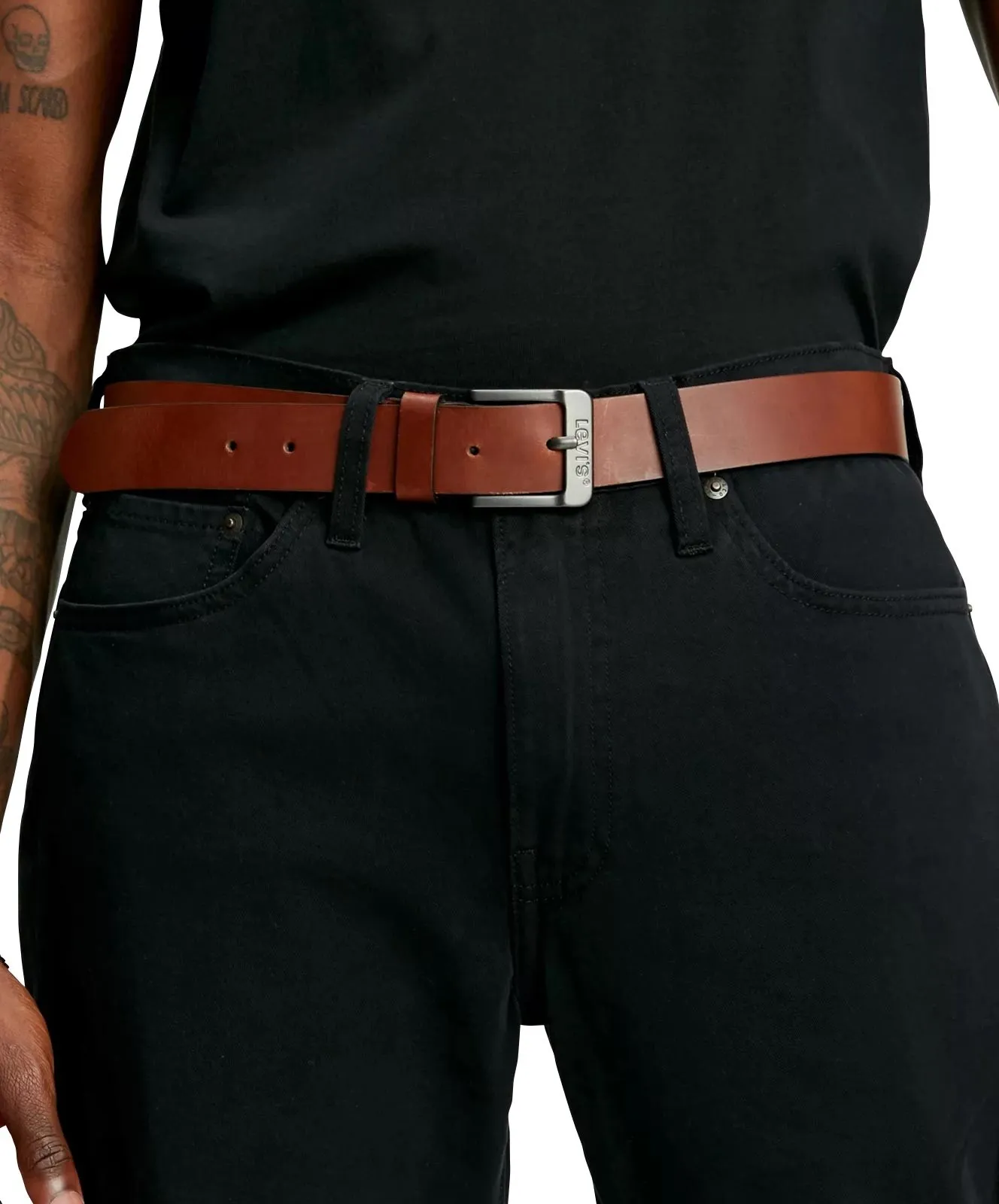 Herren Gürtel Free Metal von Levis in Brown