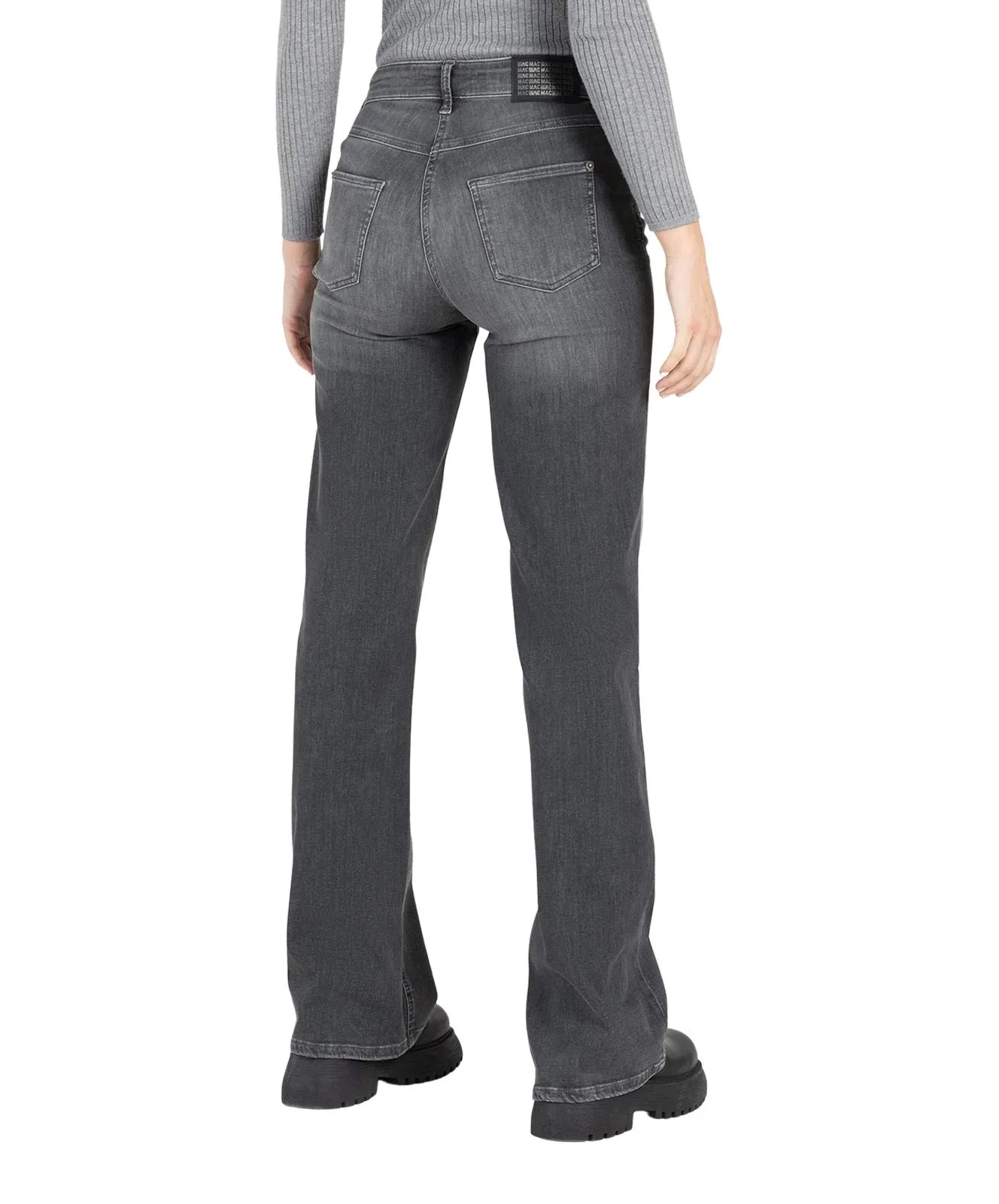 Damen Jeans Wide von MAC in Grey Heavy Used Wash