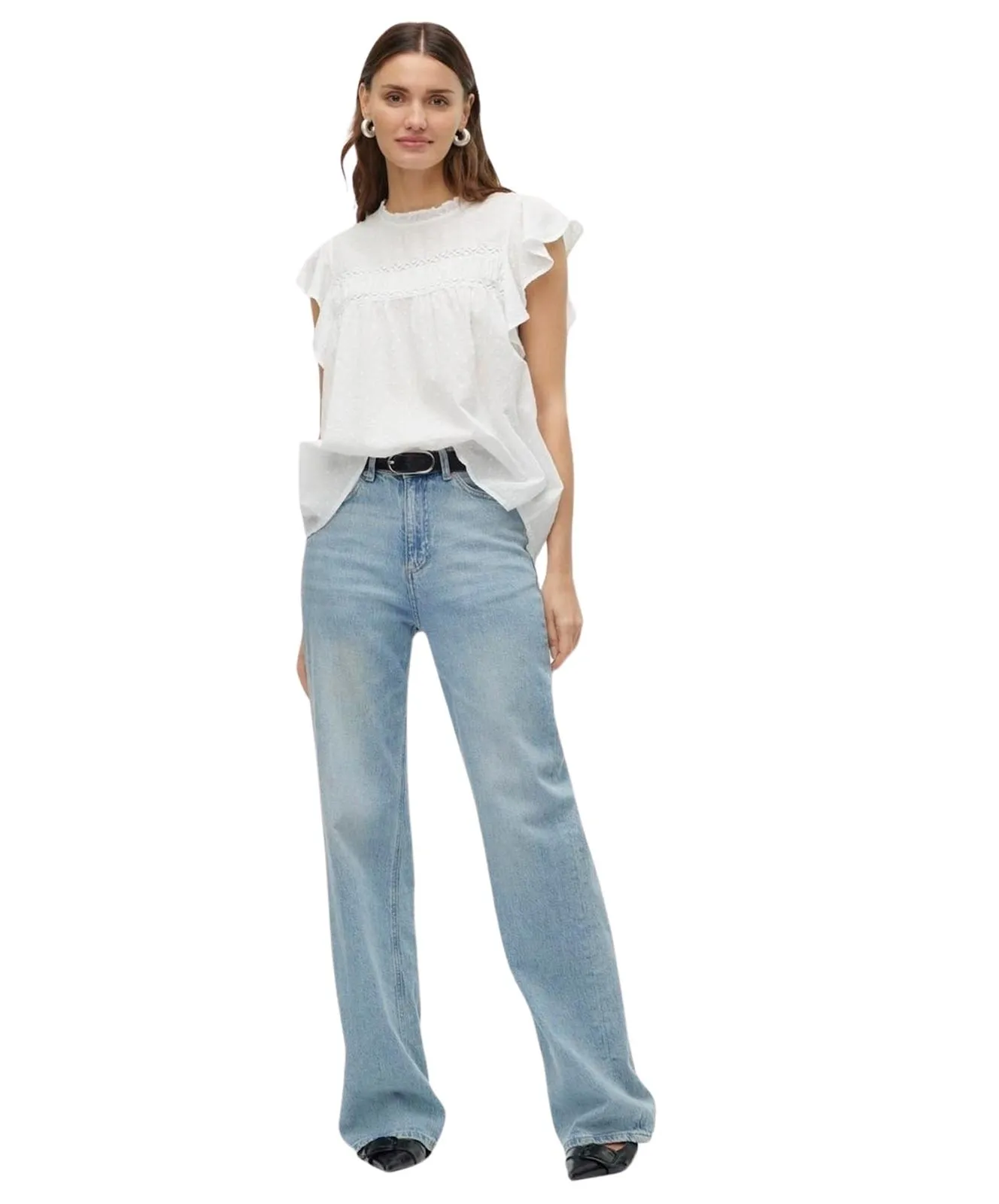 Damen Shirt Trine von Vero Moda in Snow White
