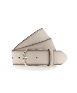 Mustang Gürtel aus Velourleder in Beige