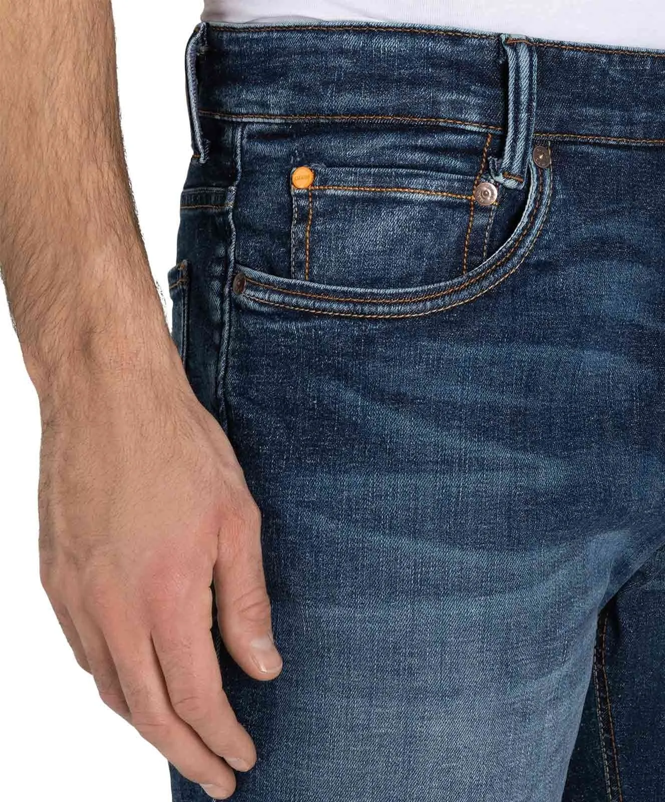 Herren Jeans Arne Pipe von MAC in Dark Blue 3D