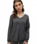 Damen Pullover Crewlefile von Vero Moda in Medium Grey Melange