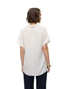 Vero Moda Kurzarmbluse Bumby in Weiß