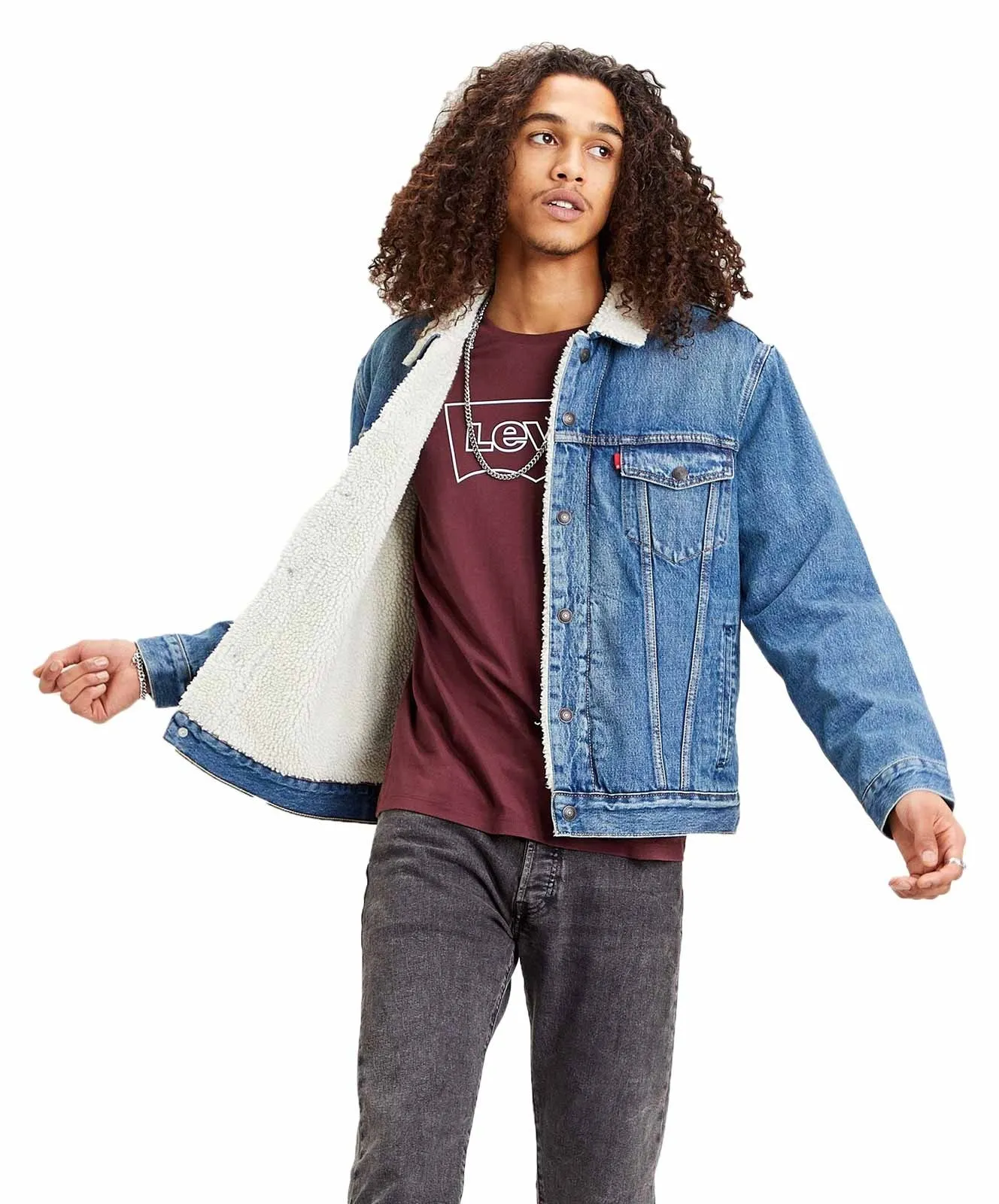 Herren Jacke Sherpa Trucker von Levis in Fable Sherpa Trucker