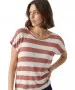 Damen Shirt Wide Stripe von Vero Moda in Marsala Snow white