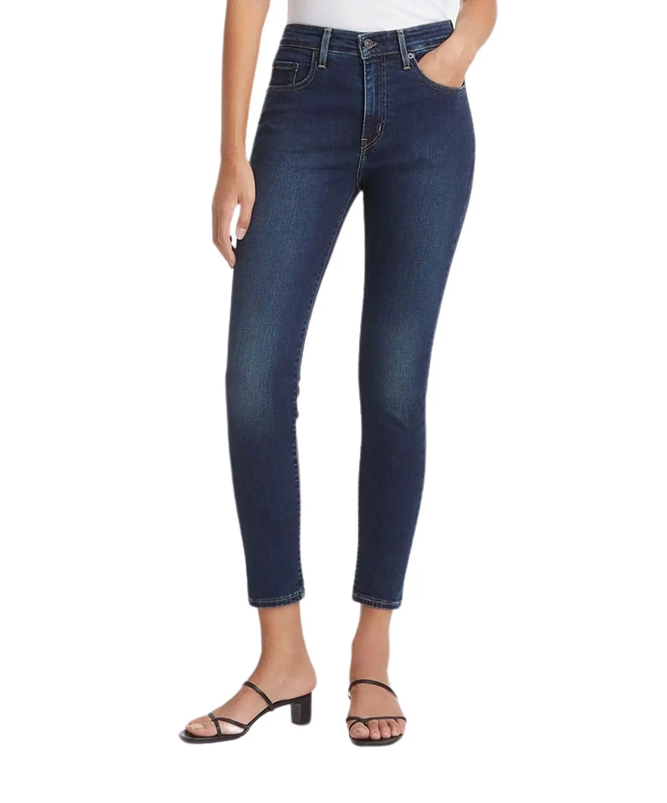 Damen Jeans 721 High-Rise Skinny von Levis in Blue Swell