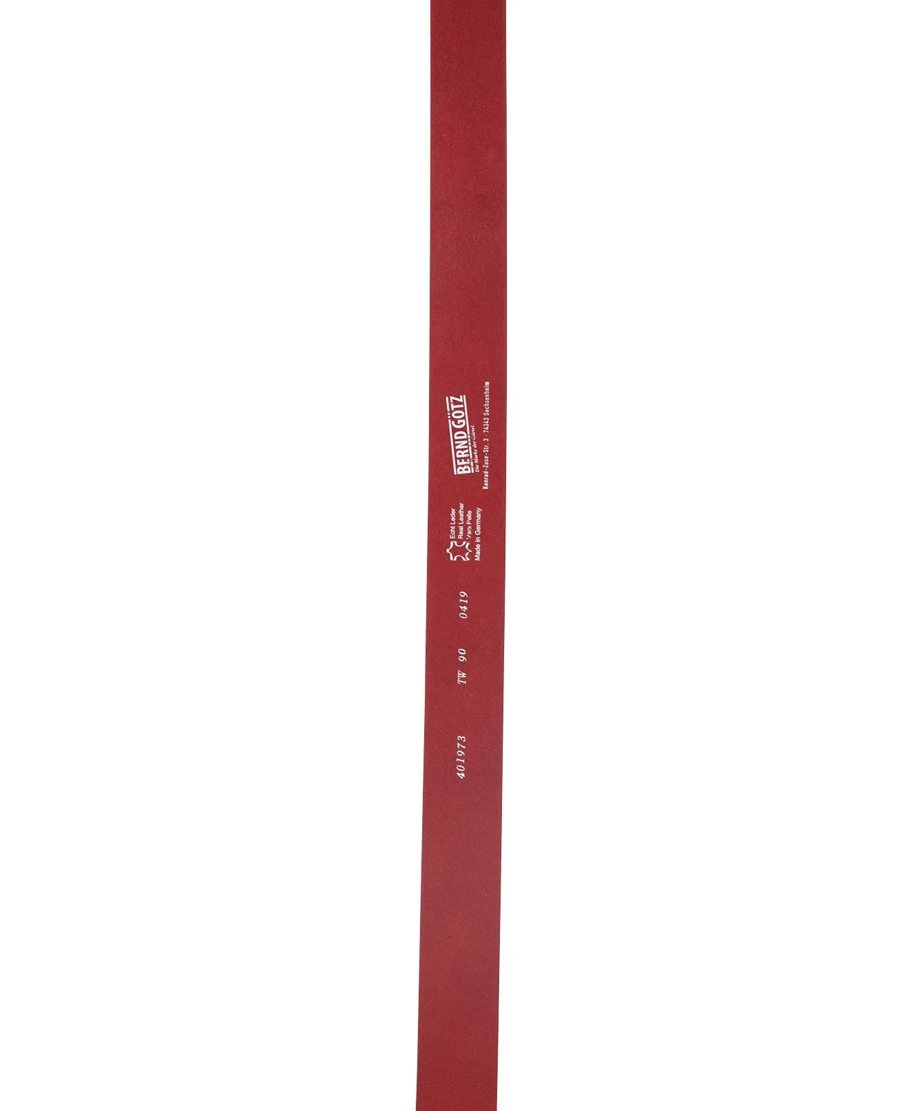 Damen Gürtel 4cm Nappaledergürtel von Bernd Götz in Rot