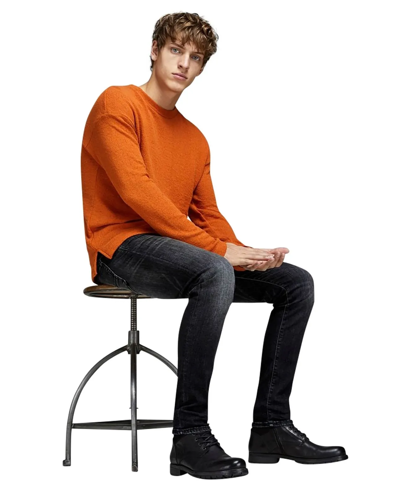 Herren Jeans Glenn Fox von Jack & Jones in Black Denim