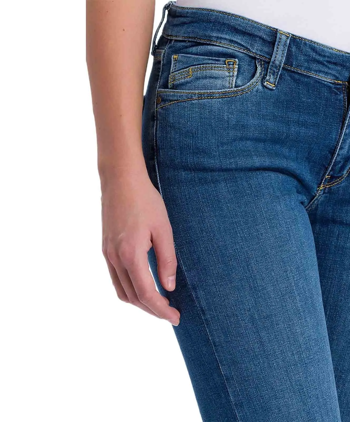 Damen Jeans Lauren von Cross in Med Blue