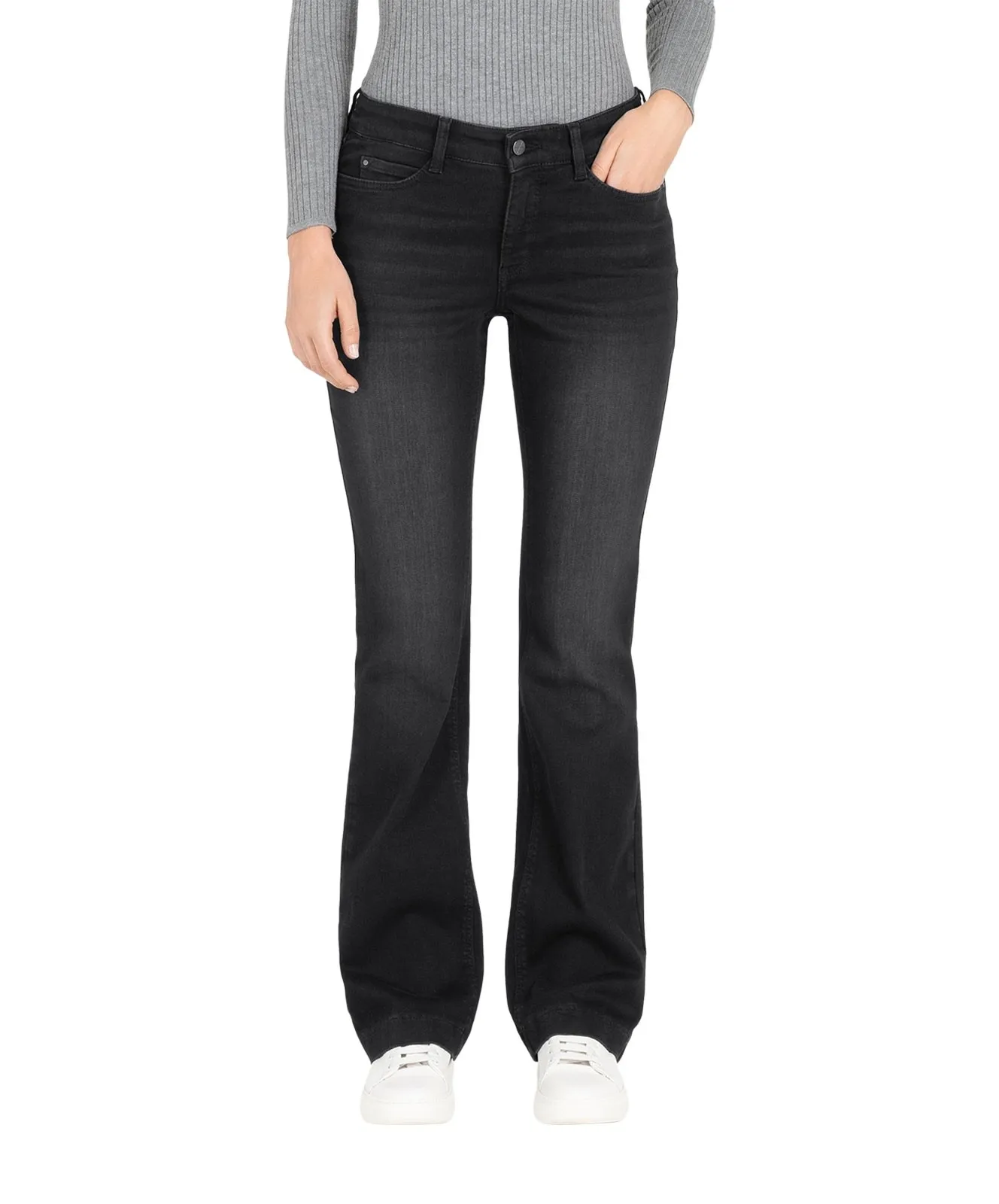 Damen Jeans Dream Boot Authentic von MAC in Black Used Wash