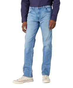 Wrangler Greensboro Jeans Straight Fit in Hellblau
