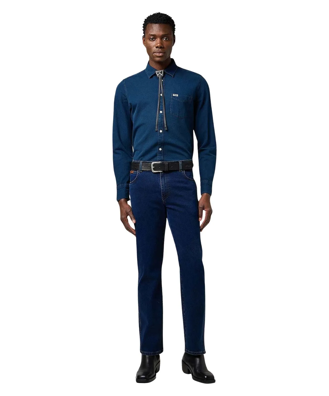 Herren Jeans Texas Stretch von Wrangler in Rustic Navy