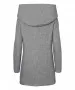 Vero Moda Dona - Kurzmantel in grau melierter Optik - Kaputze
