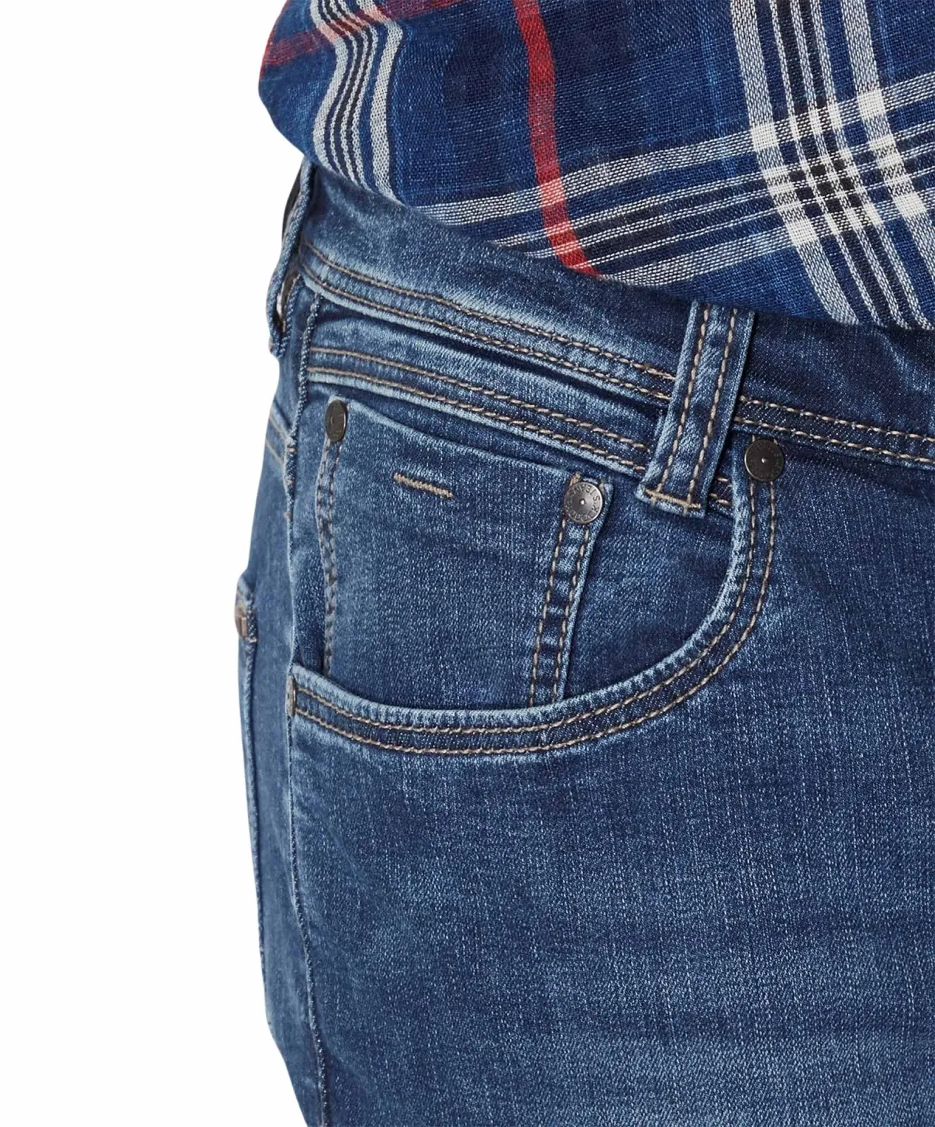 Herren Jeans Ben von Paddocks in Medium Blue Used Moustache