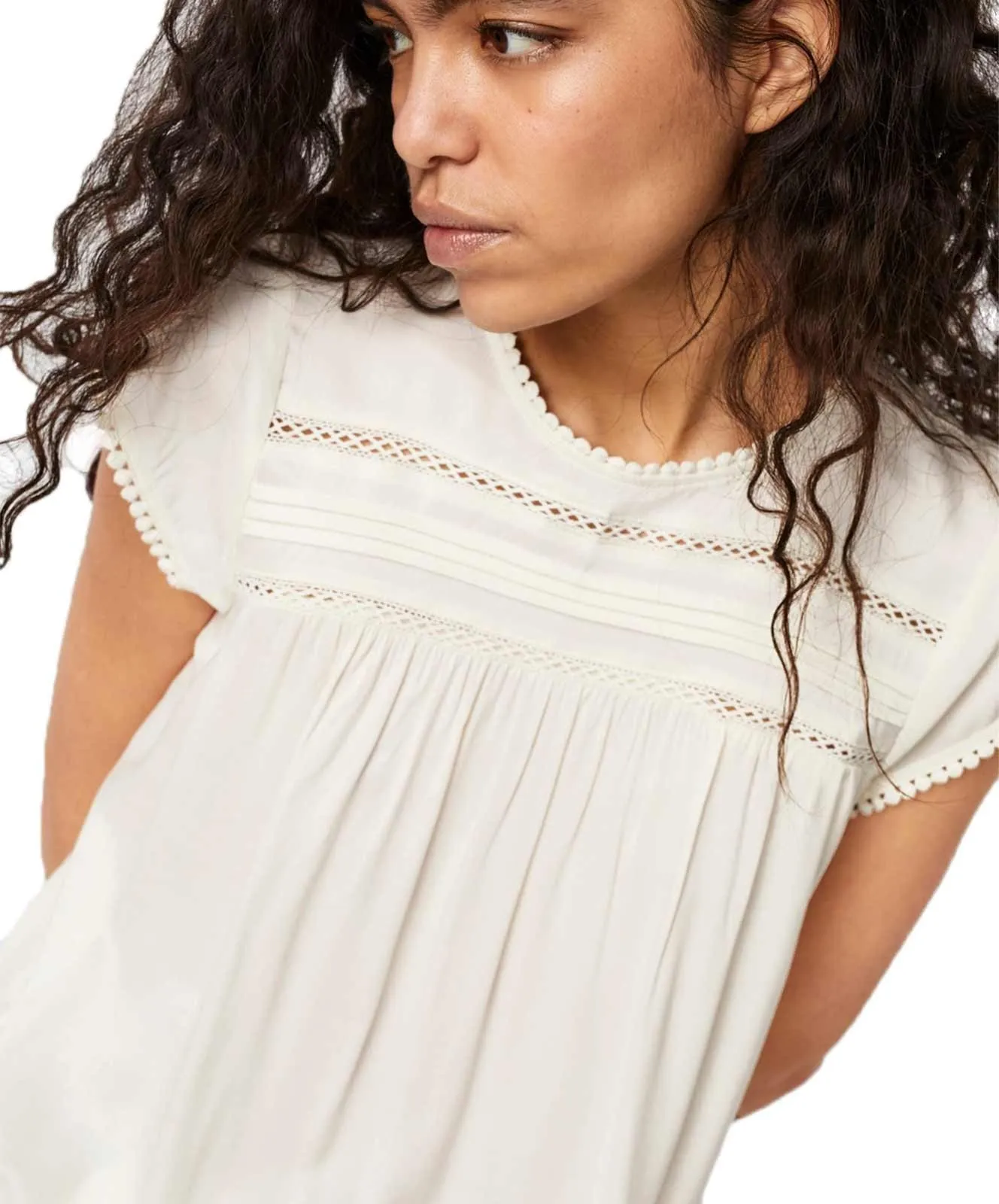 Damen Shirt Debbie von Vero Moda in Snow White