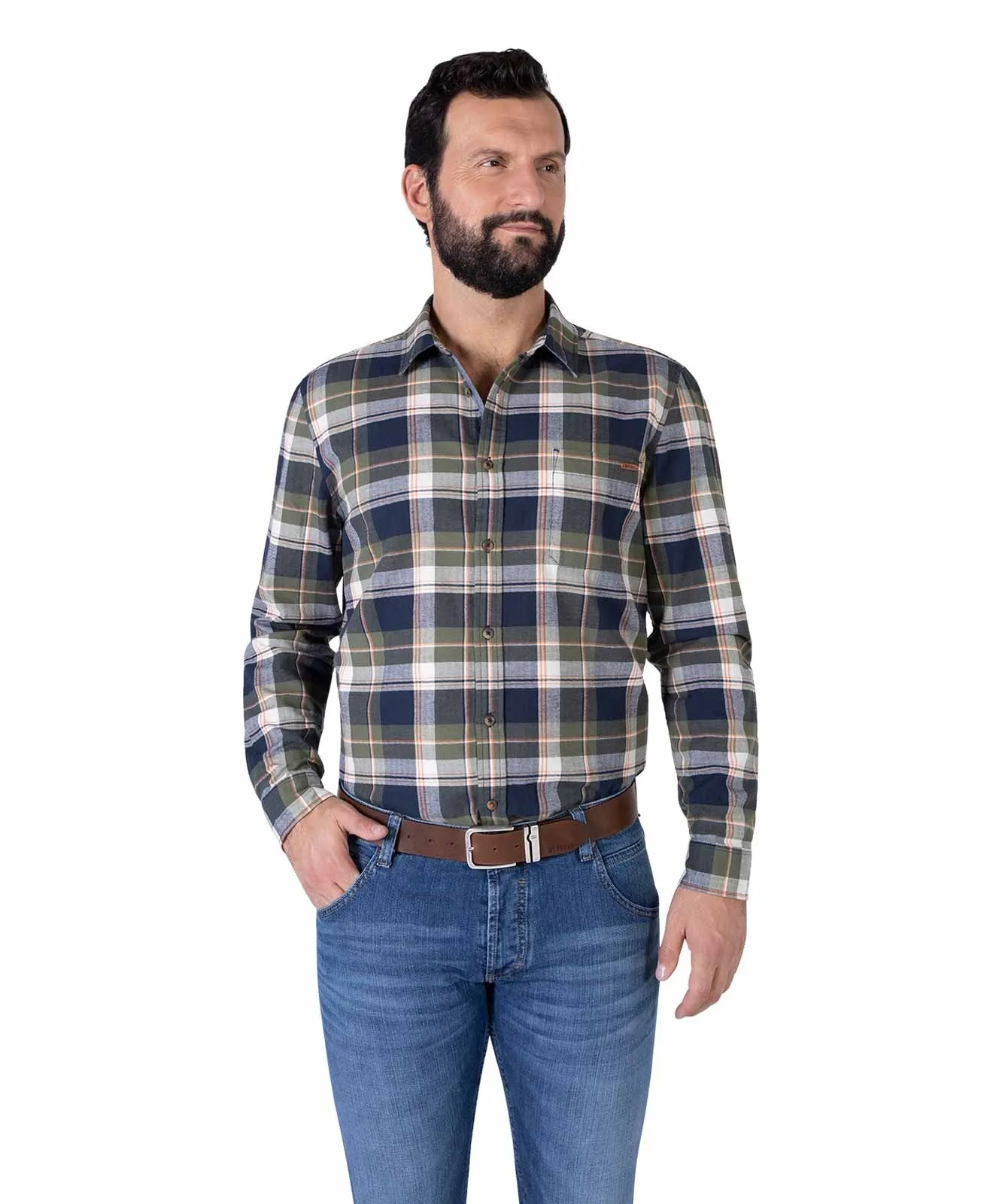 Herren Gürtel 40 mm Ledergürtel von Mustang in Baileys