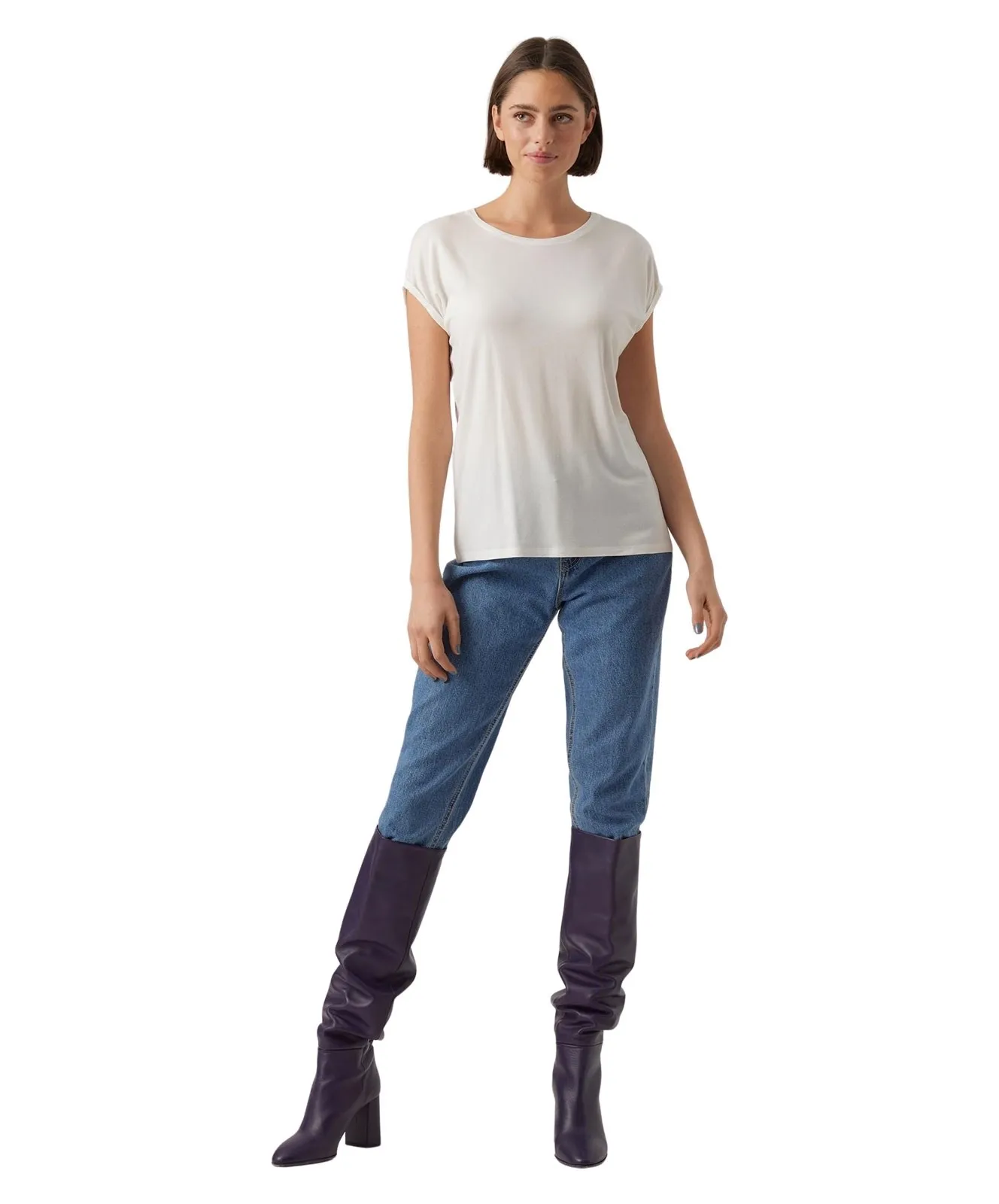 Damen Shirt AVA von Vero Moda in Snow White