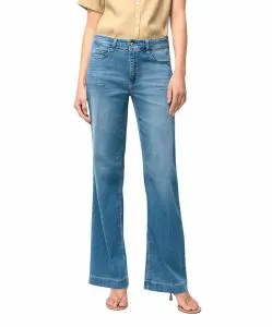 MAC Dream Wide Leg Jeans in mittelblauer Waschung